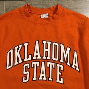 Champion Oklahoma State Orange Sweatshirt Size Medium Long Sleeve Pullover